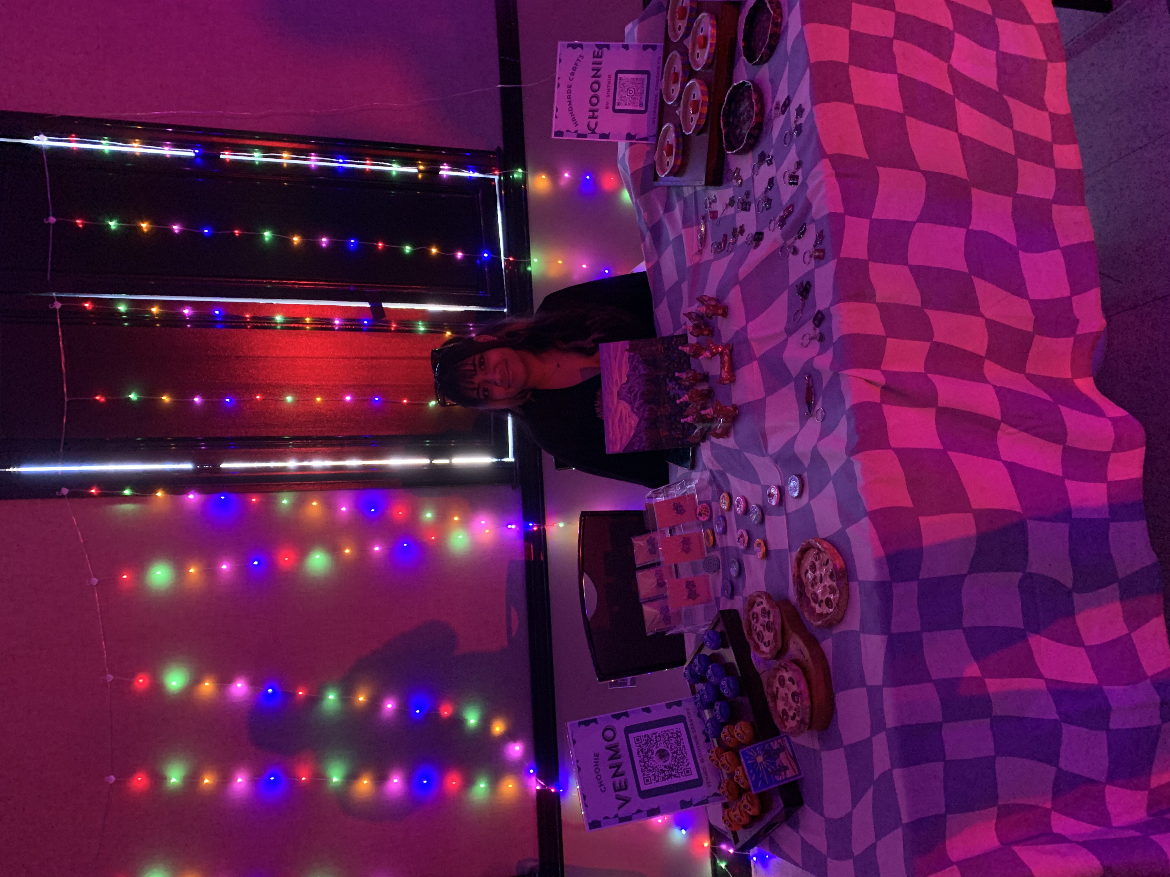 Sinthia at Rutgers Corefest with her Choonie table